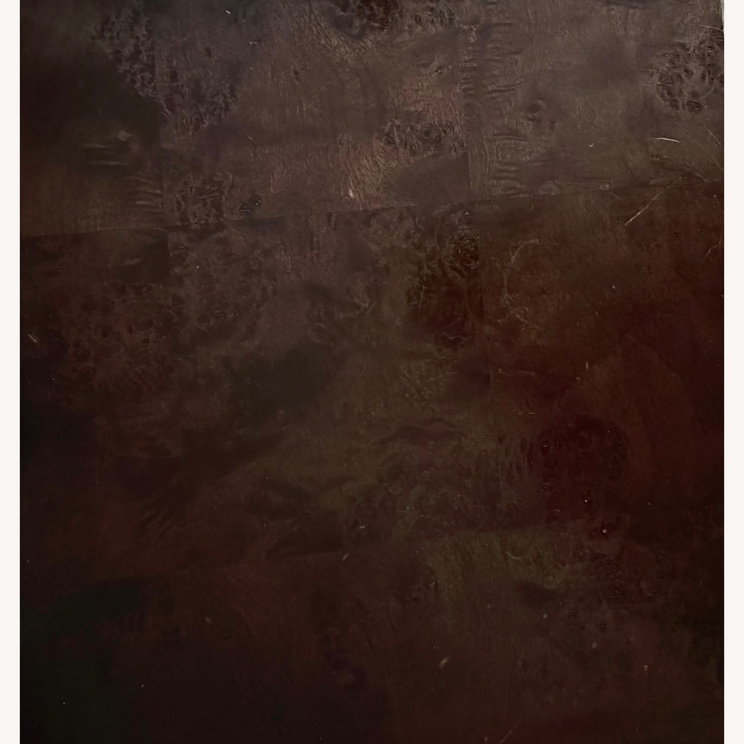 CB2 Aqua Virgo 72" Rectangular Dark Burl Wood Dining Table - image-4