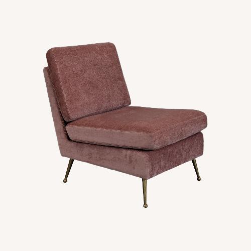 Used MXM Delbert Contemporary Armless Velvet Accent Chair for sale on AptDeco