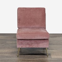 MXM Delbert Contemporary Armless Velvet Accent Chair