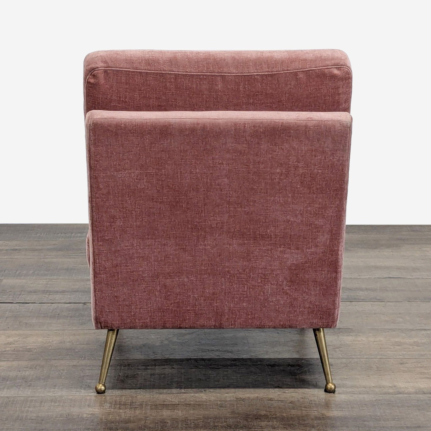 MXM Delbert Contemporary Armless Velvet Accent Chair - image-2
