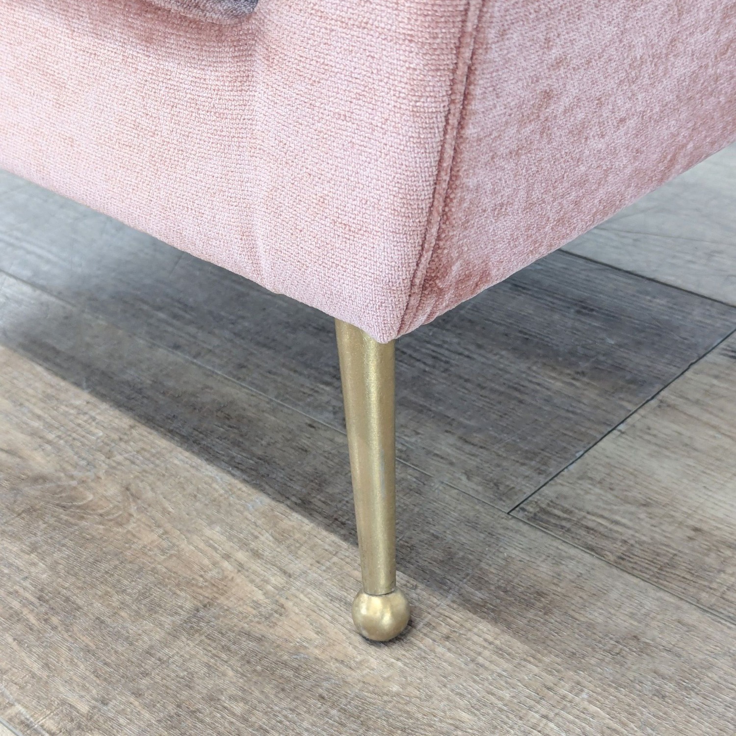 MXM Delbert Contemporary Armless Velvet Accent Chair - image-4