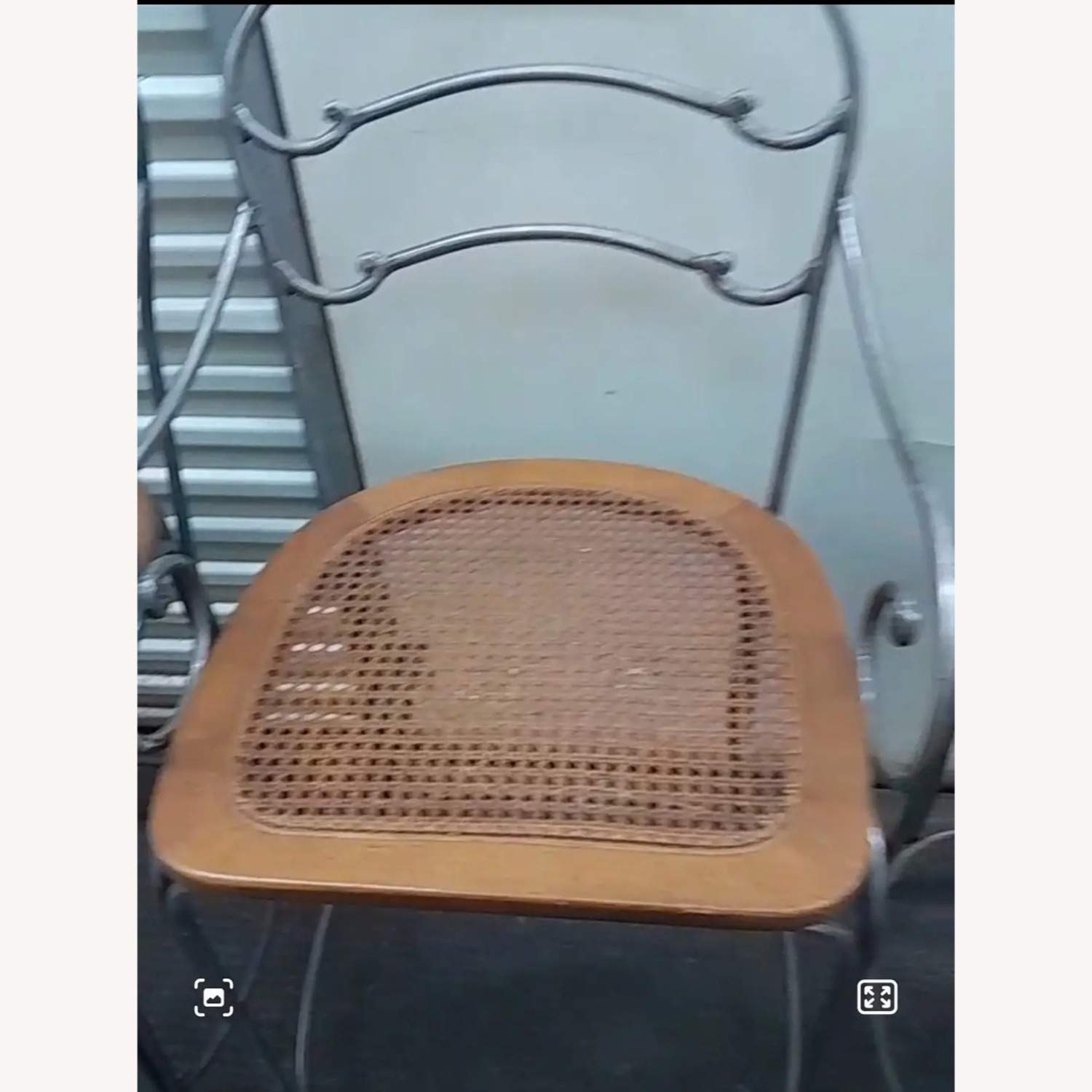 Vintage/Antique Dark Gray Metal Stools - image-2