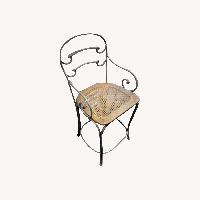 Vintage/Antique Dark Gray Metal Stools