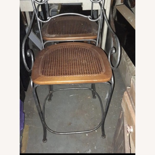 Used Vintage/Antique Dark Gray Metal Stools for sale on AptDeco