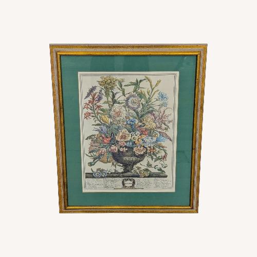 Used Vintage Robert Furber September Flower Vase Framed for sale on AptDeco