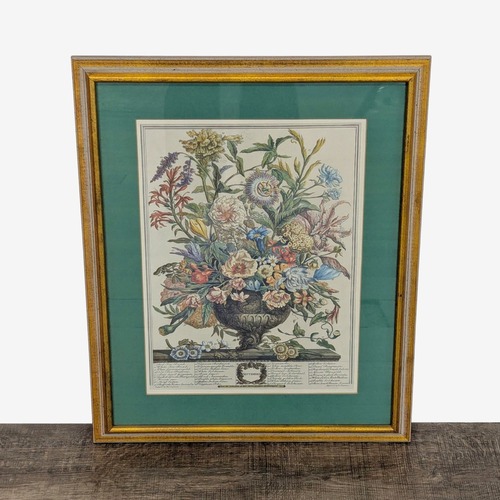 Used Vintage Robert Furber September Flower Vase Framed for sale on AptDeco