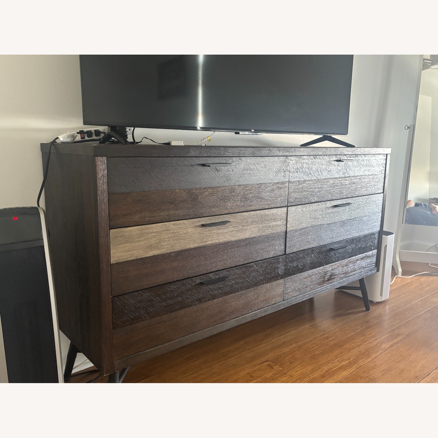 Dark Brown Wood Chest - image-1