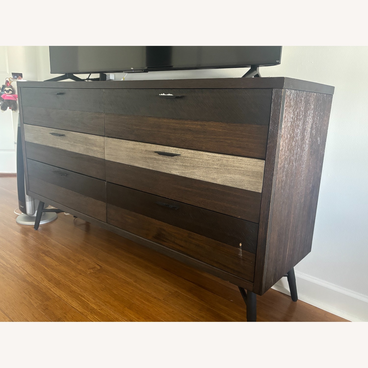 Dark Brown Wood Chest - image-2