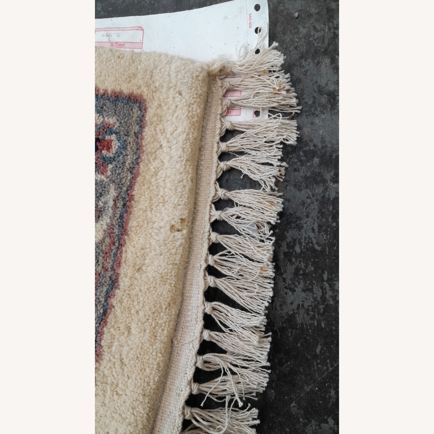 Vintage/Antique Blue Wool Area Rug 8' x 10' - image-2