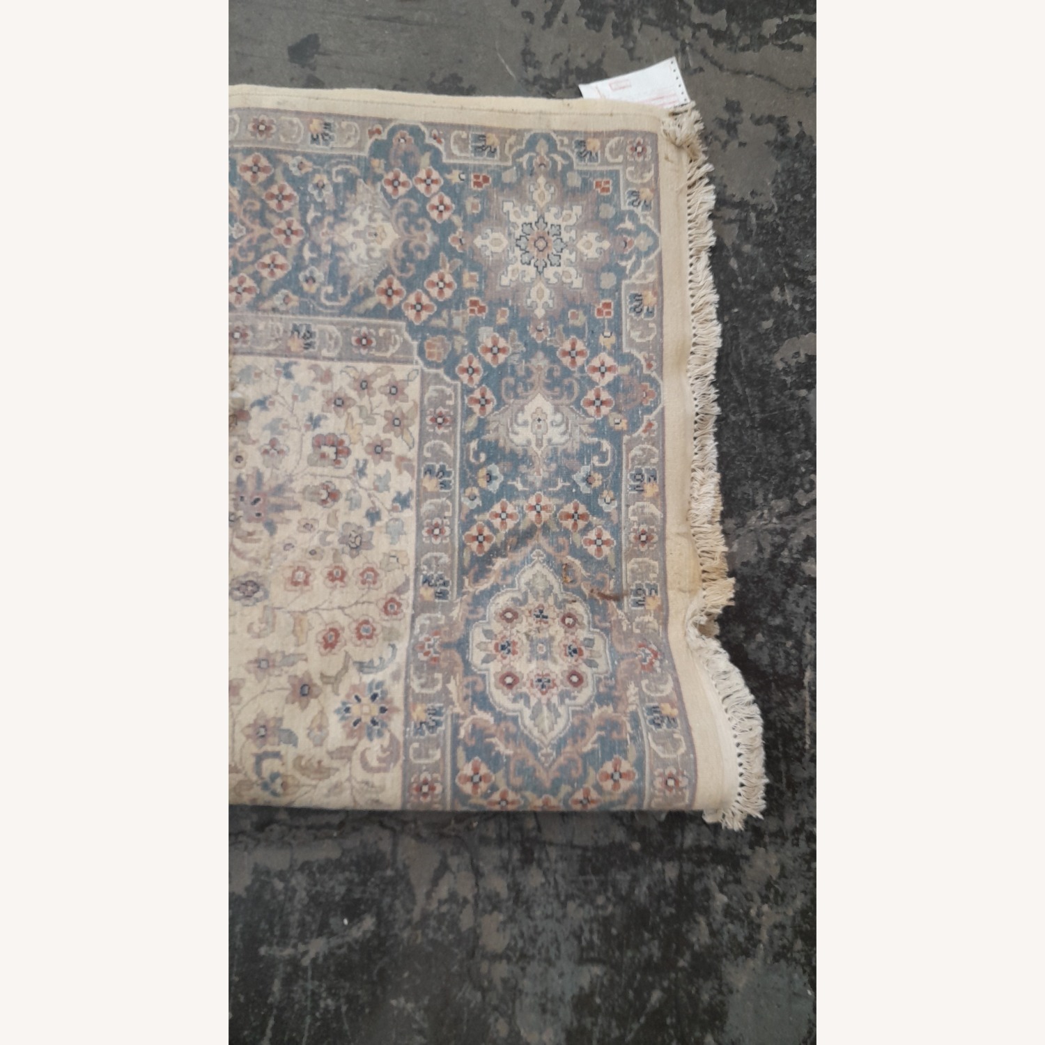 Vintage/Antique Blue Wool Area Rug 8' x 10' - image-17