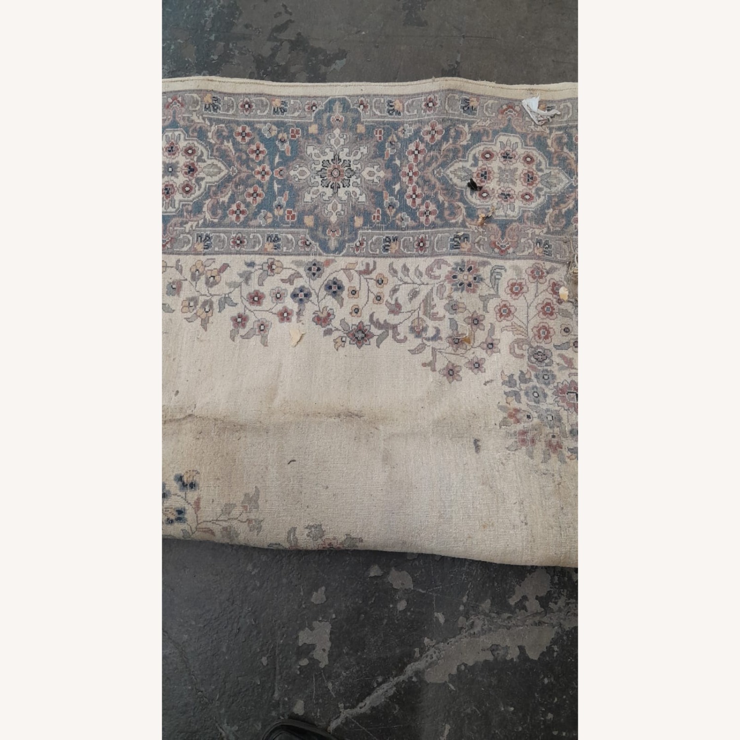 Vintage/Antique Blue Wool Area Rug 8' x 10' - image-18