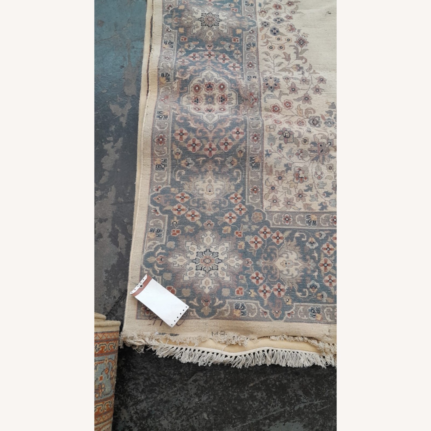 Vintage/Antique Blue Wool Area Rug 8' x 10' - image-15