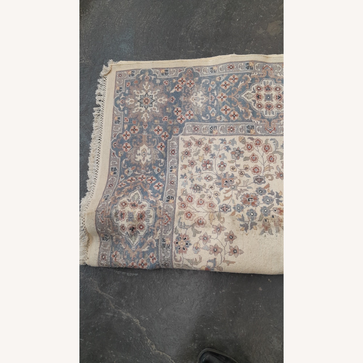 Vintage/Antique Blue Wool Area Rug 8' x 10' - image-19