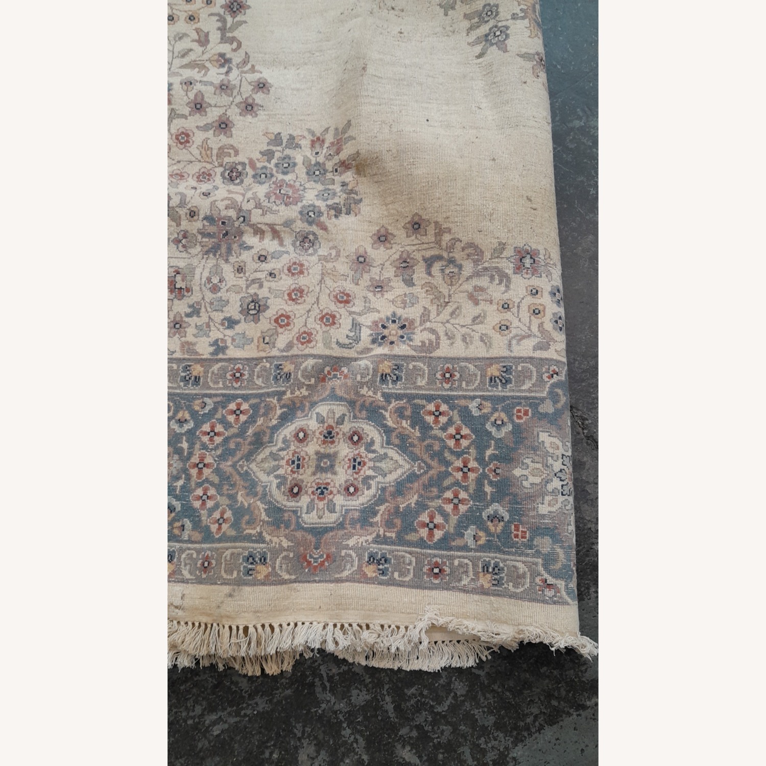Vintage/Antique Blue Wool Area Rug 8' x 10' - image-16