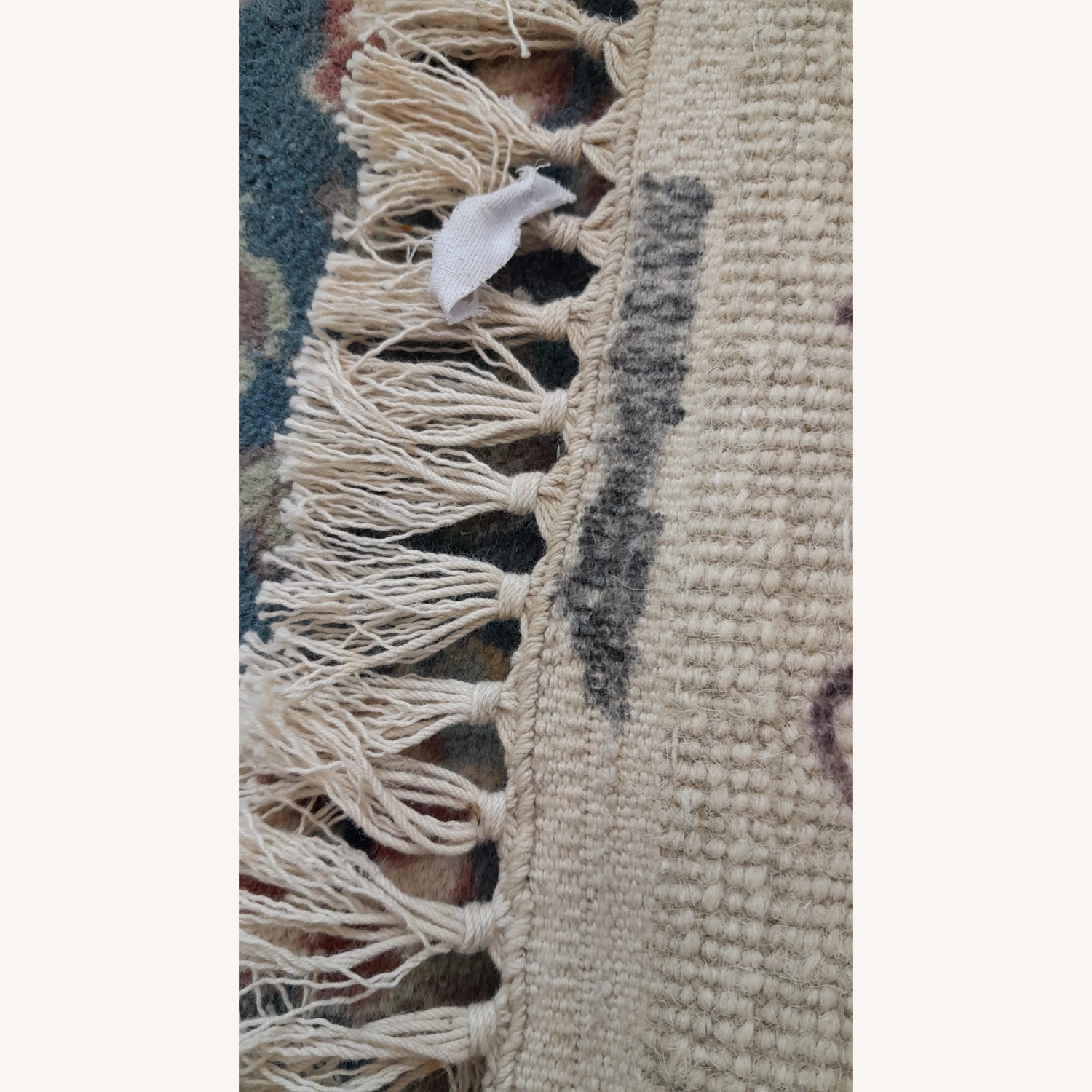 Vintage/Antique Blue Wool Area Rug 8' x 10' - image-3