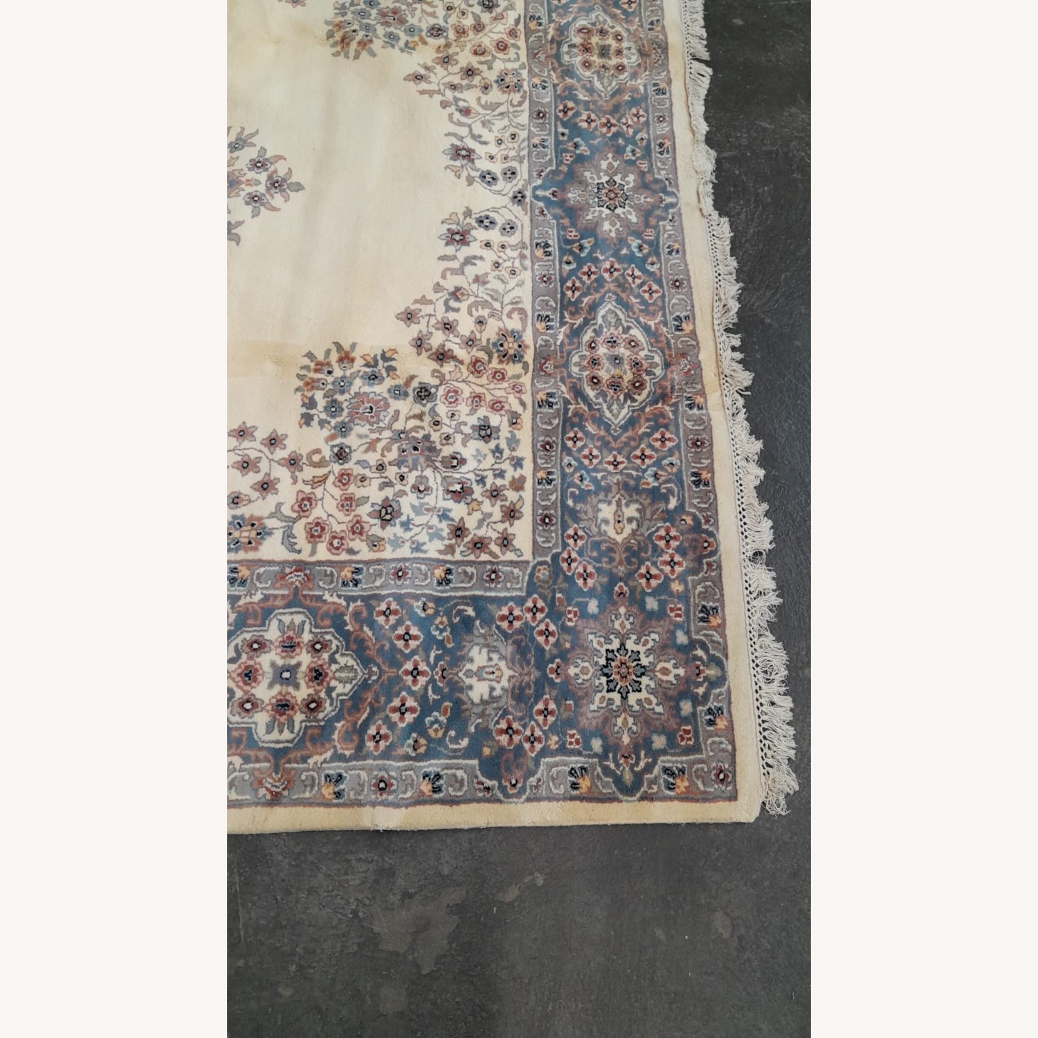 Vintage/Antique Blue Wool Area Rug 8' x 10' - image-9