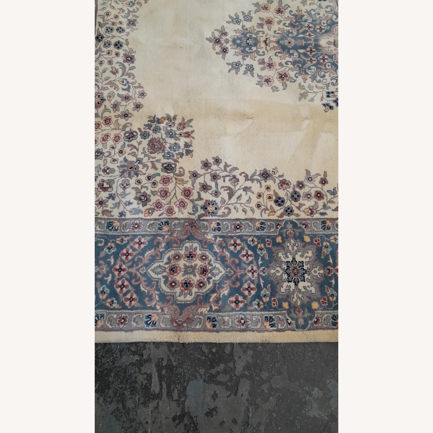Vintage/Antique Blue Wool Area Rug 8' x 10' - image-12