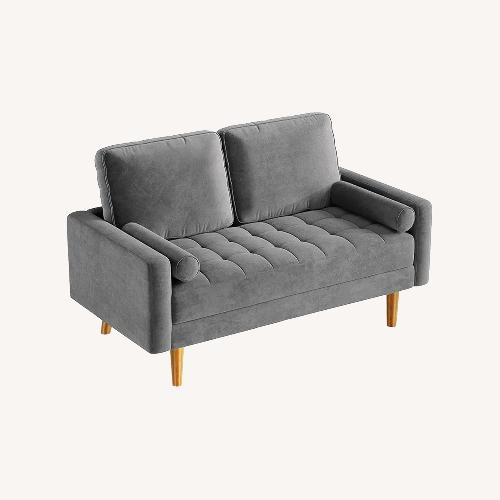Used Blue Fabric 2 Seater Sofa for sale on AptDeco