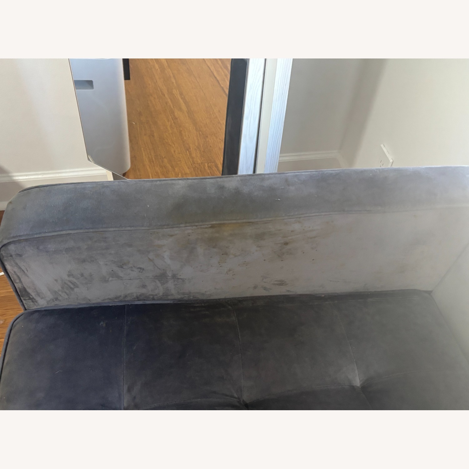 Blue Fabric 2 Seater Sofa - image-3