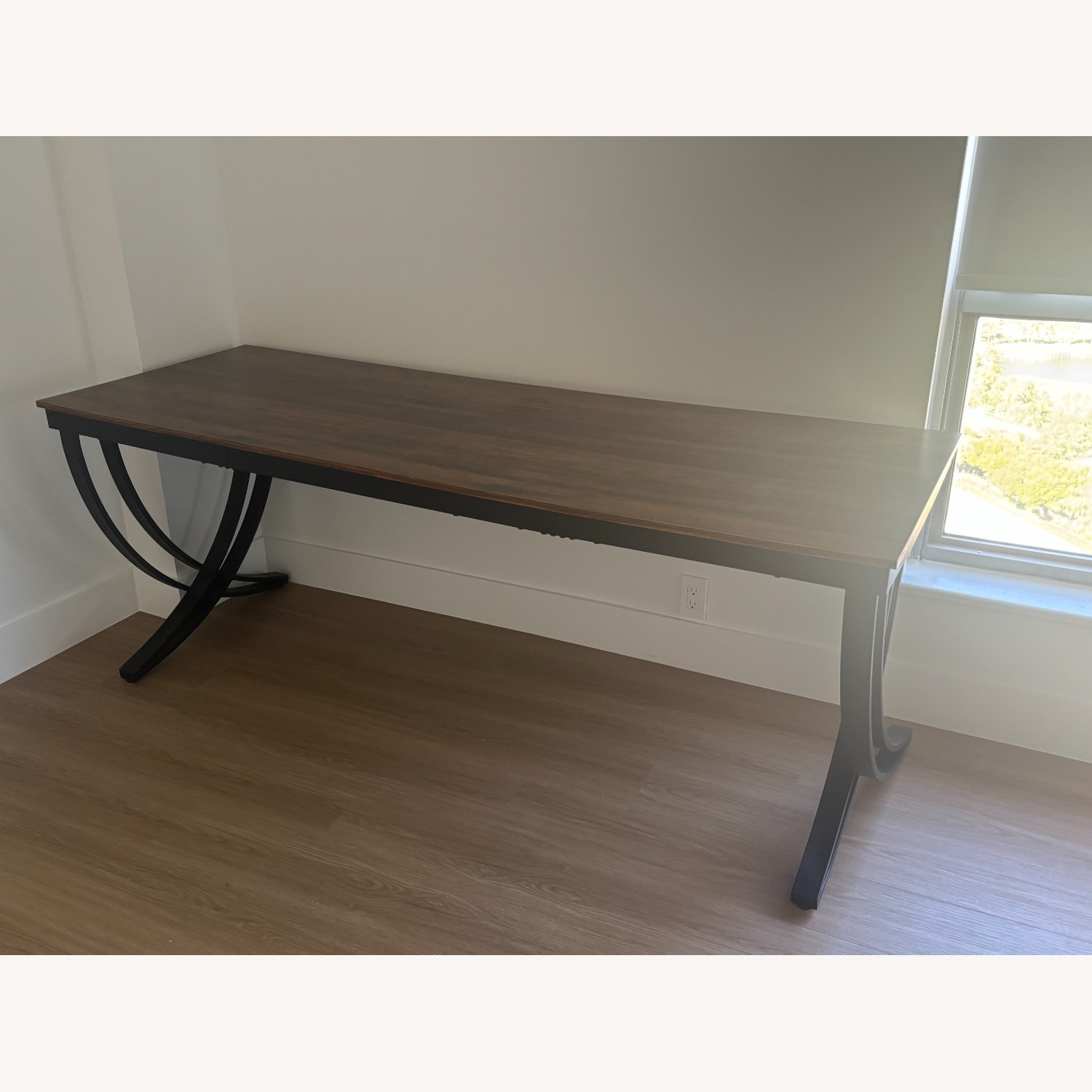 Amazon Dark Brown Wood Desk - image-2