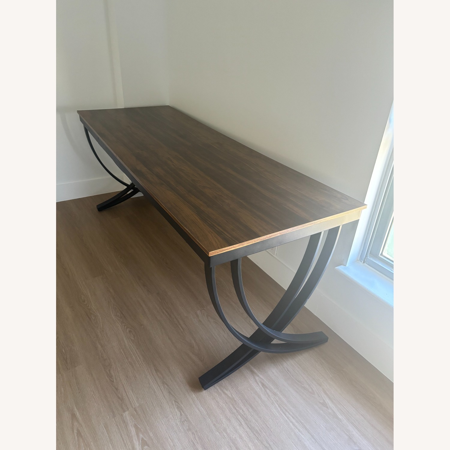 Amazon Dark Brown Wood Desk - image-5