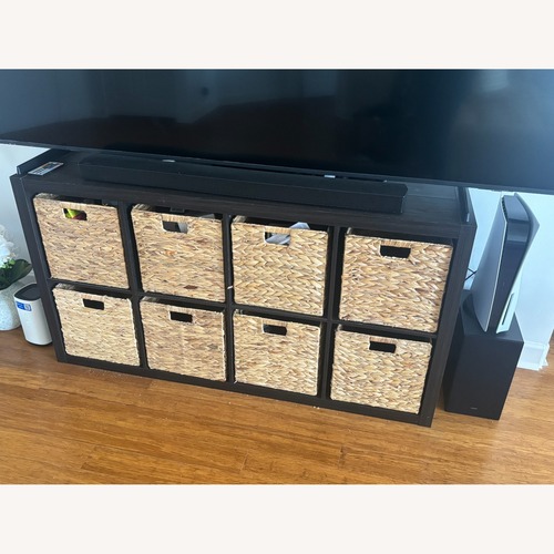 Used IKEA KALLAX Dark Brown Bookcase for sale on AptDeco