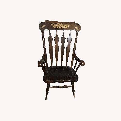 Used Vintage Rocking Chair W Art for sale on AptDeco