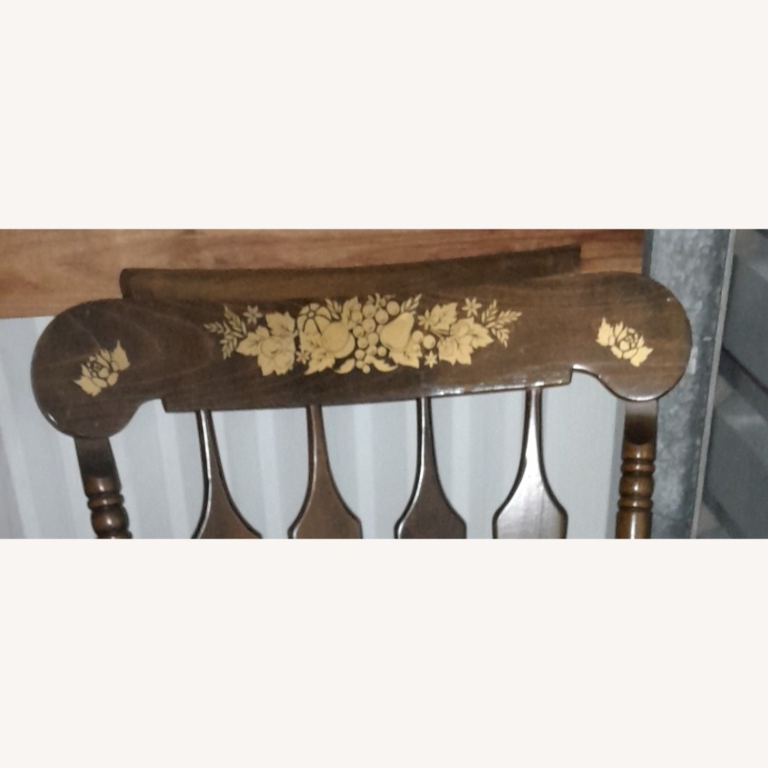 Vintage Rocking Chair W Art - image-2