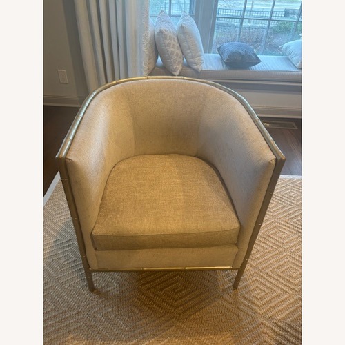 Used Bernhardt Custom Natural Fabric Accent Chairs for sale on AptDeco