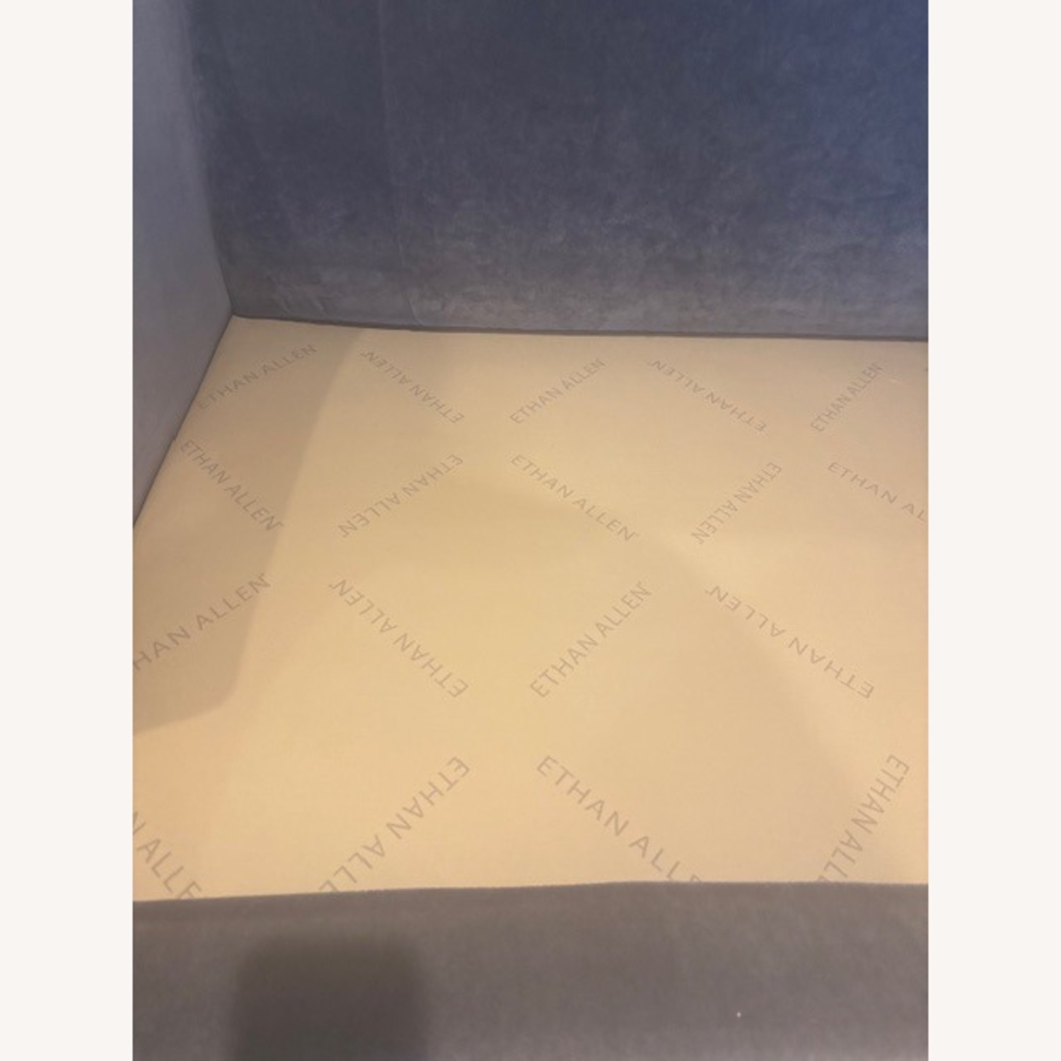 Ethan Allen Emerson Dark Gray Velvet 2 Seater Sofa - image-3