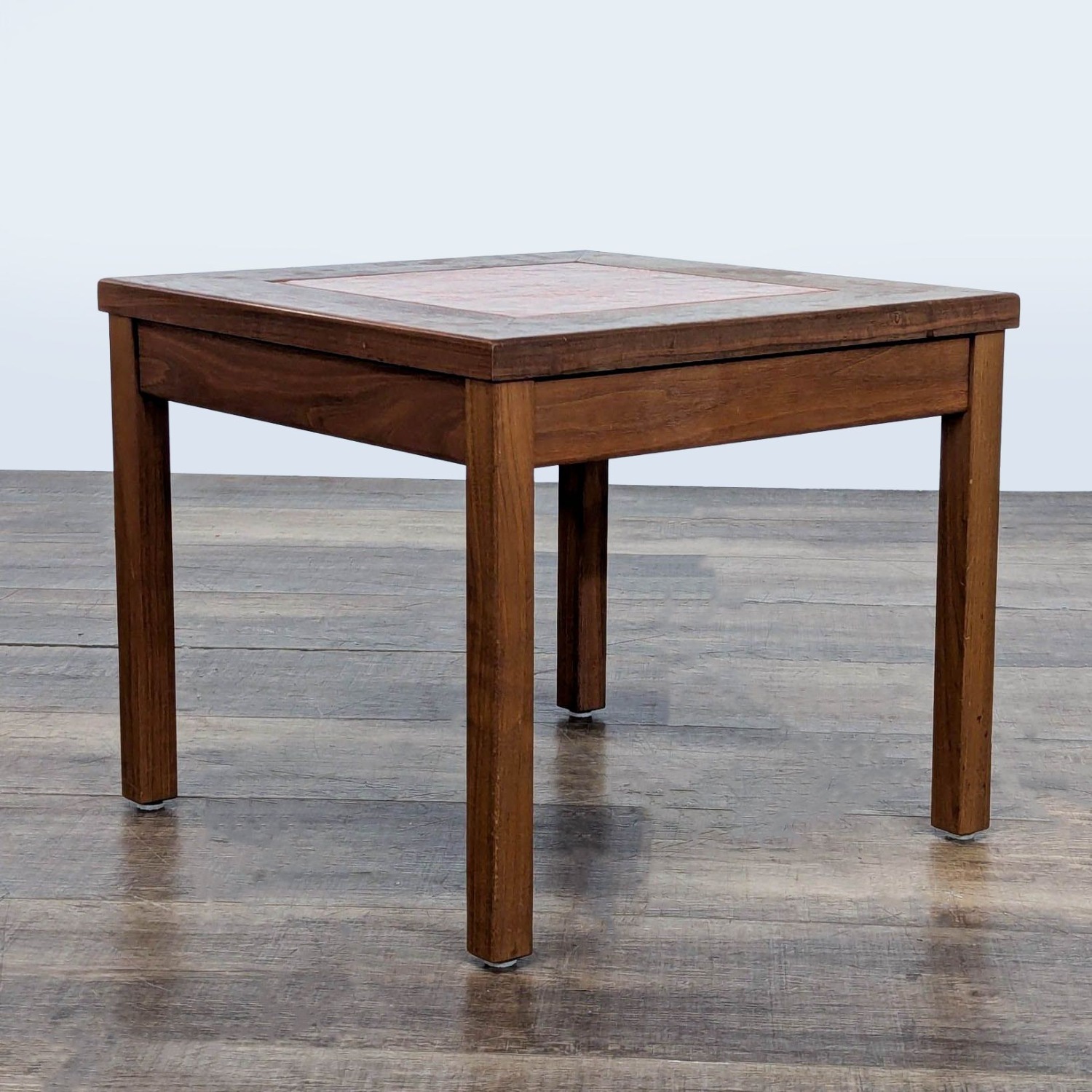 John Keal Mid-Century Side Table with Enamaled  - image-2