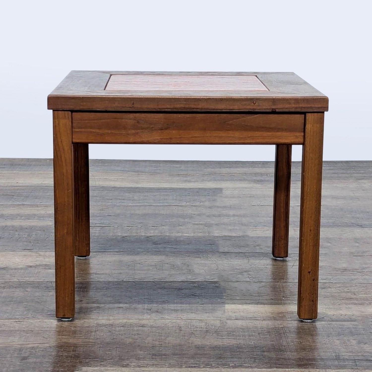 John Keal Mid-Century Side Table with Enamaled  - image-1
