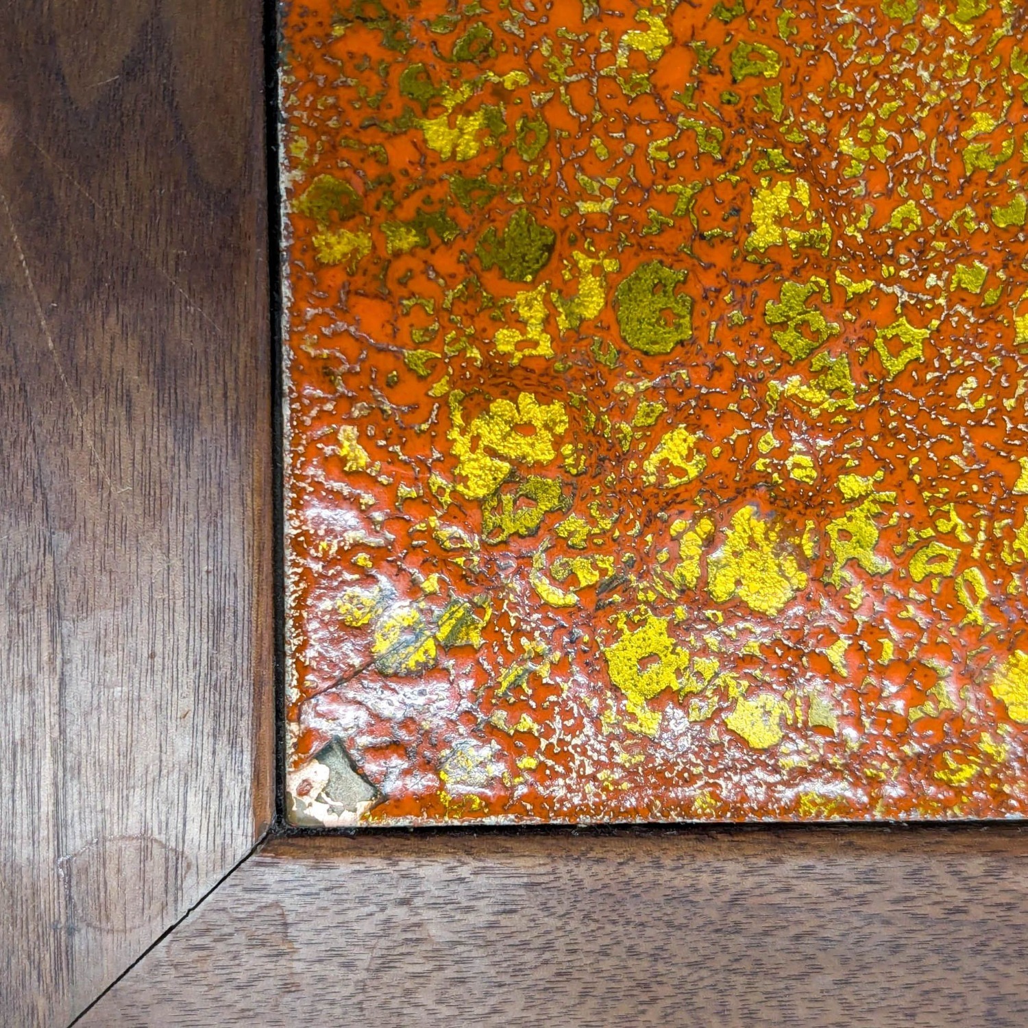 John Keal Mid-Century Side Table with Enamaled  - image-6