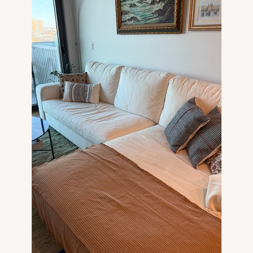 Used Pottery Barn Big Sur Arm Chaise Sectional Couch for sale on AptDeco