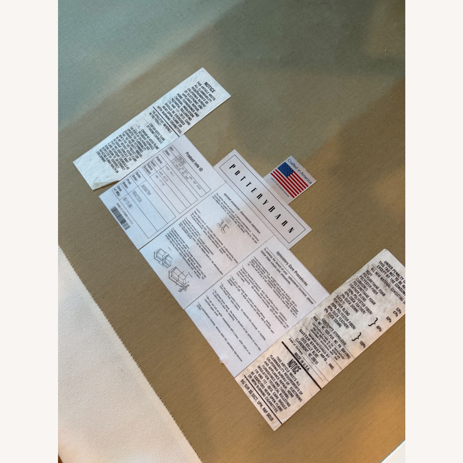 Pottery Barn Big Sur Arm Chaise Sectional Couch - image-11