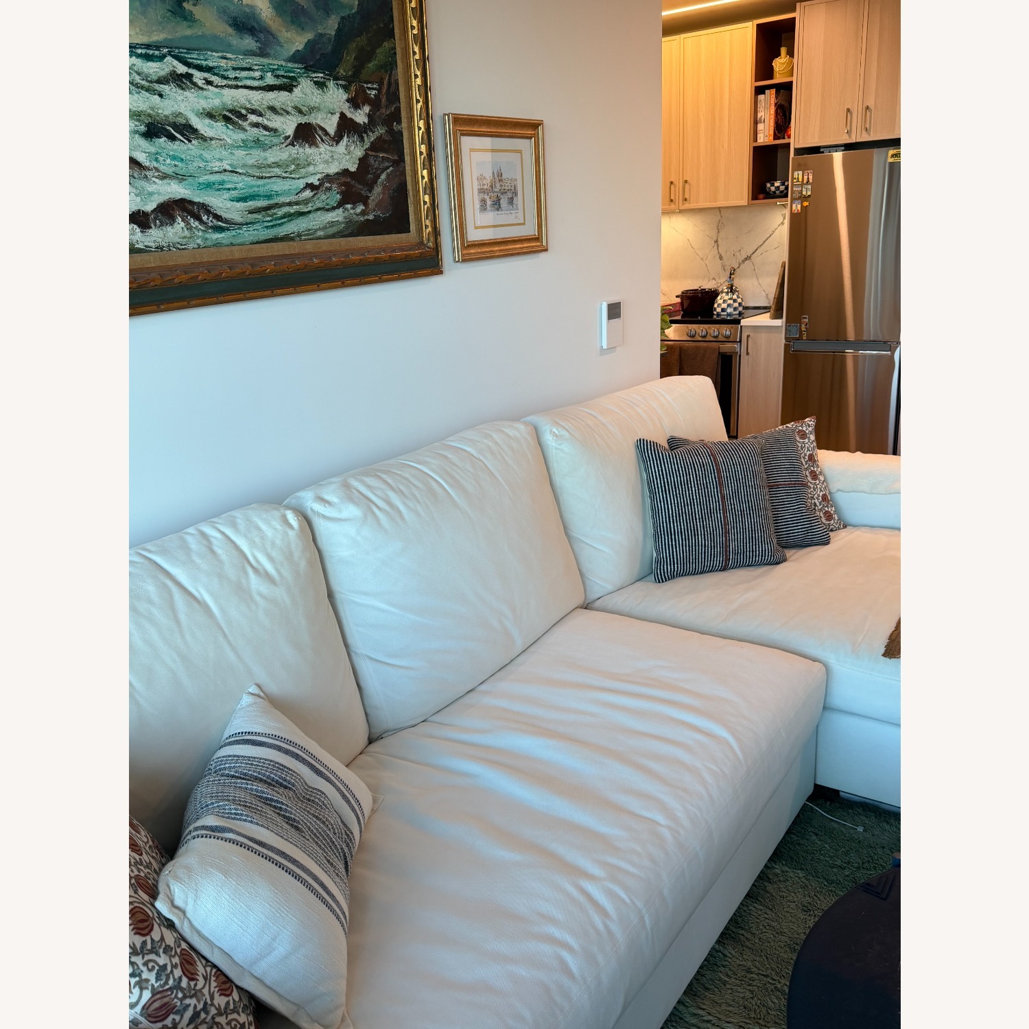 Pottery Barn Big Sur Arm Chaise Sectional Couch - image-5