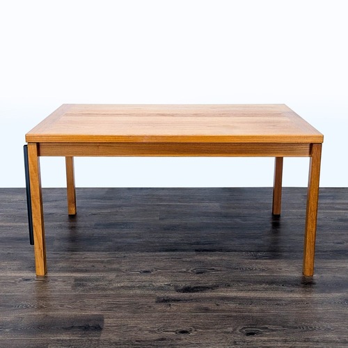 Used Extendable Teak Dining Table with Two Leaves	 for sale on AptDeco