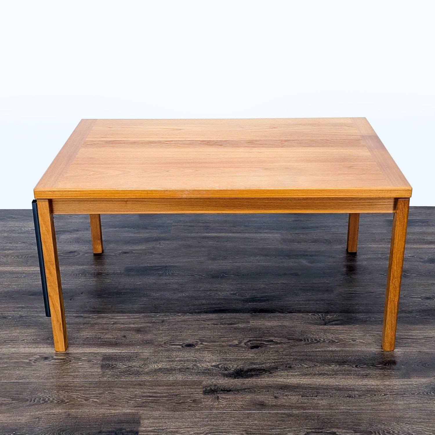 Extendable Teak Dining Table with Two Leaves	 - image-2