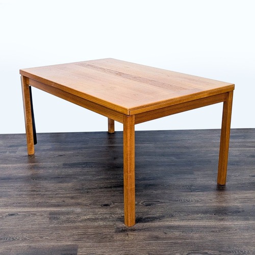Used Extendable Teak Dining Table with Two Leaves	 for sale on AptDeco