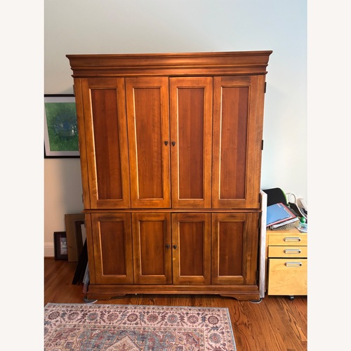 Used Hooker Furniture Corporation Dark Brown Armoire for sale on AptDeco