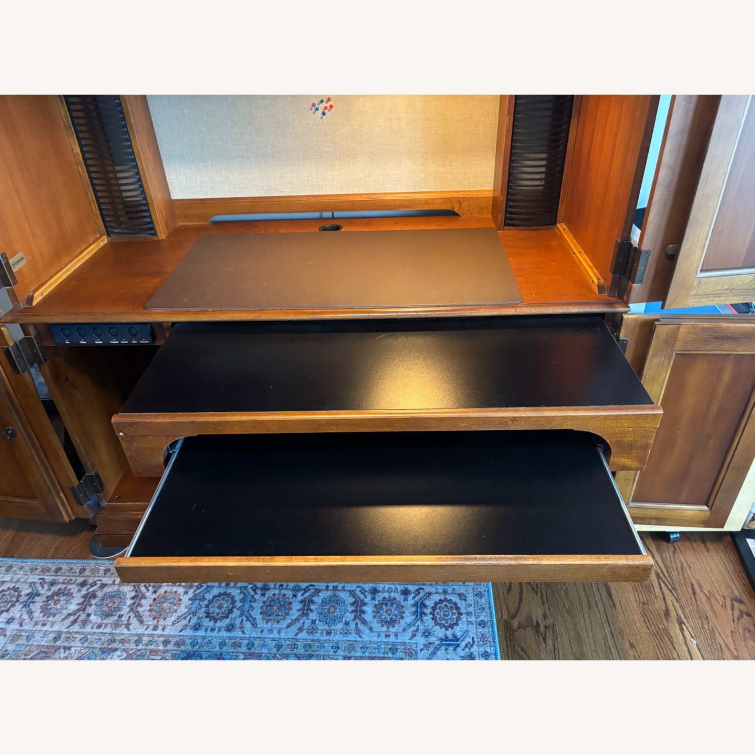 Hooker Furniture Corporation Dark Brown Armoire - image-3