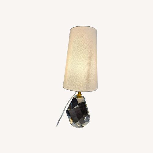 Used Lillian August Halcyon Faceted Crystal Table Lamp for sale on AptDeco