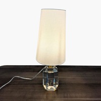 Lillian August Halcyon Faceted Crystal Table Lamp