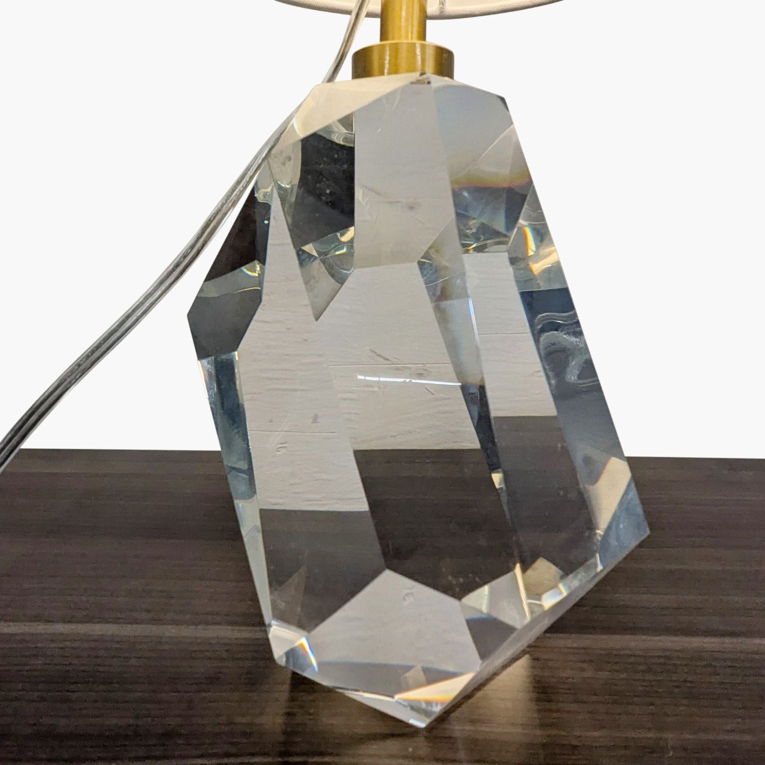 Lillian August Halcyon Faceted Crystal Table Lamp - image-2