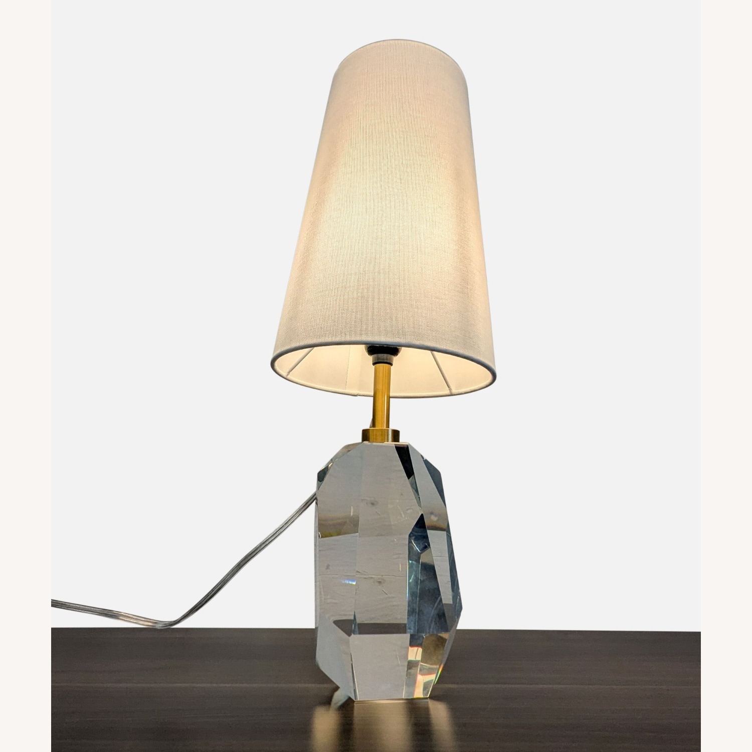 Lillian August Halcyon Faceted Crystal Table Lamp - image-1