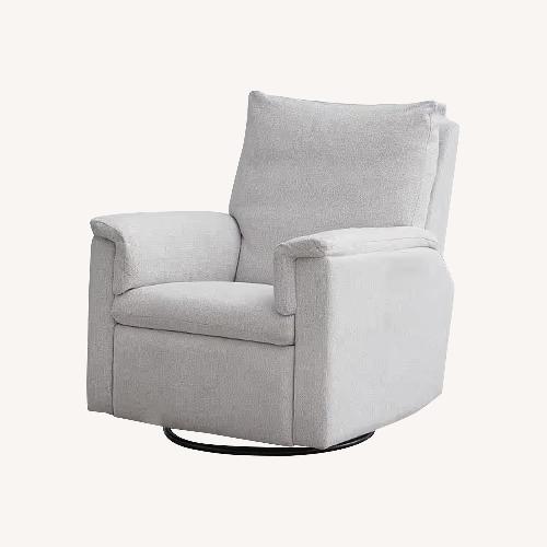 Used Pottery Barn Kids Light Gray Fabric Recliner for sale on AptDeco