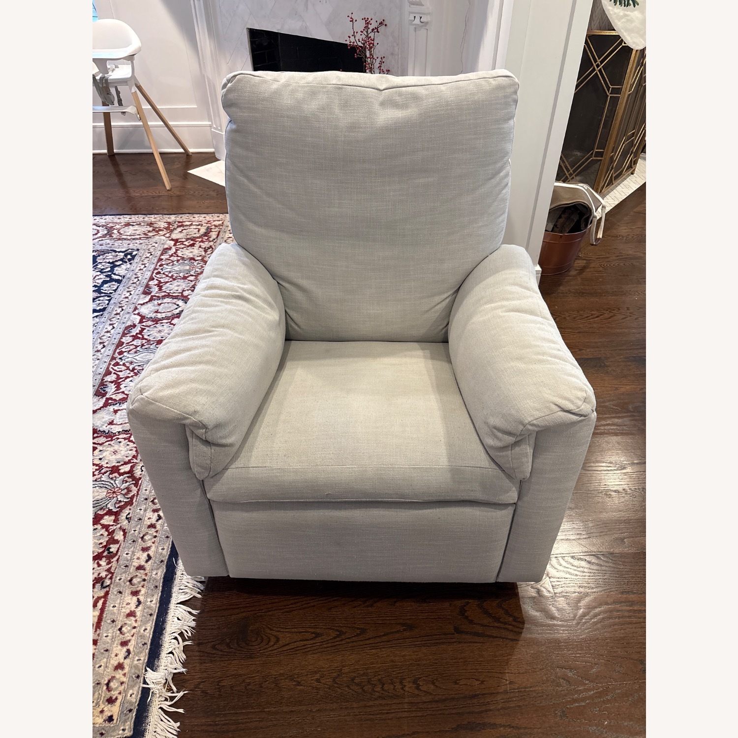 Pottery Barn Kids Light Gray Fabric Recliner - image-1