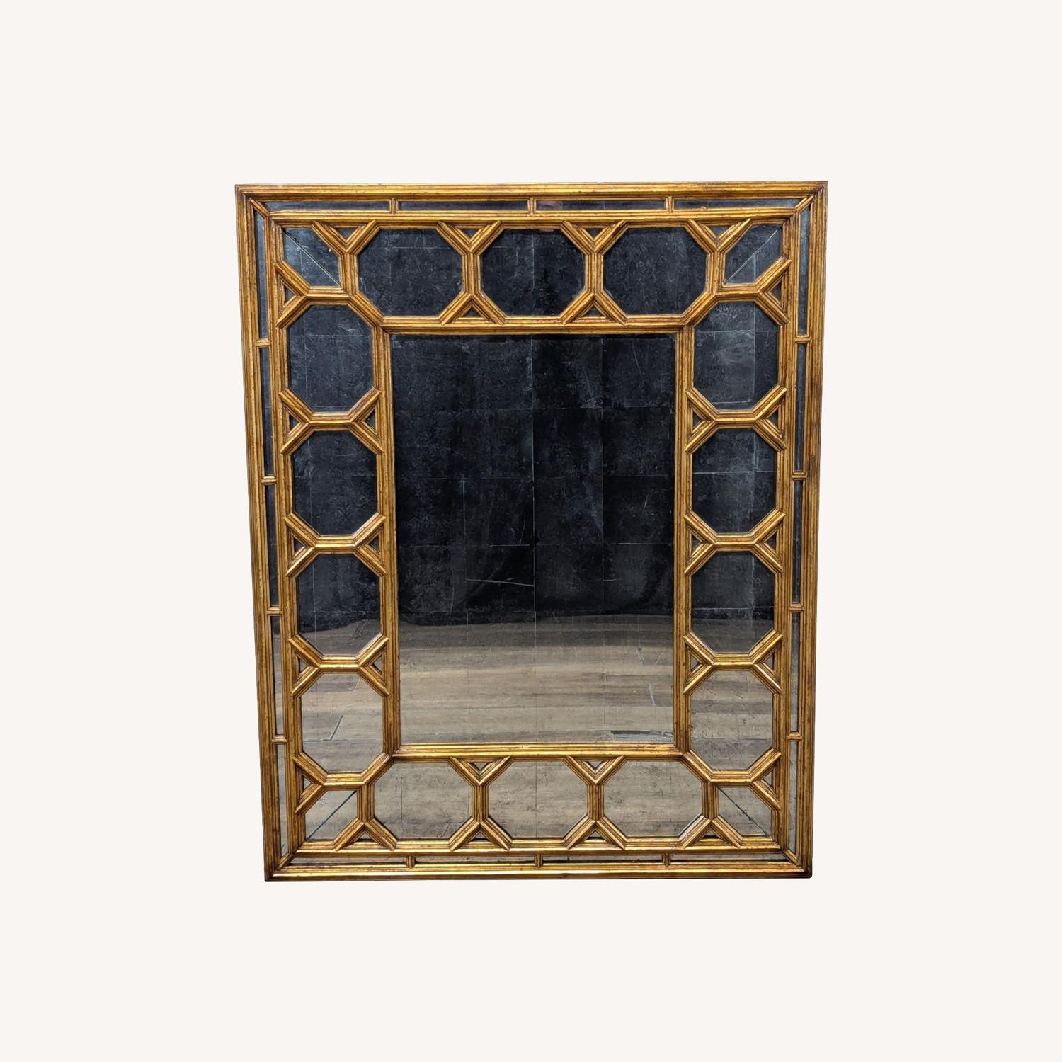 Modern History Antiqued Glass Mirror - image-0