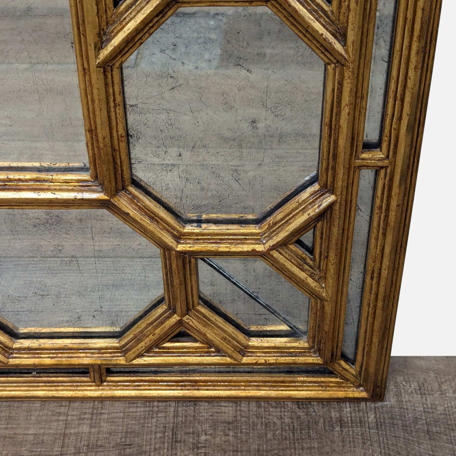 Modern History Antiqued Glass Mirror - image-2