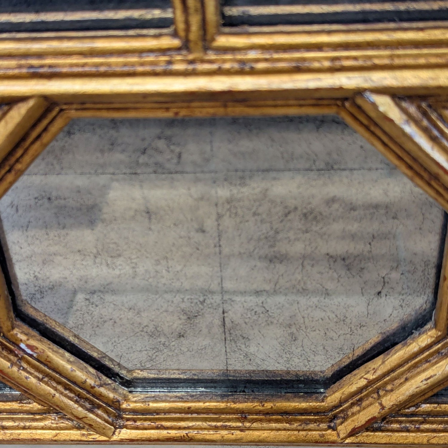 Modern History Antiqued Glass Mirror - image-5